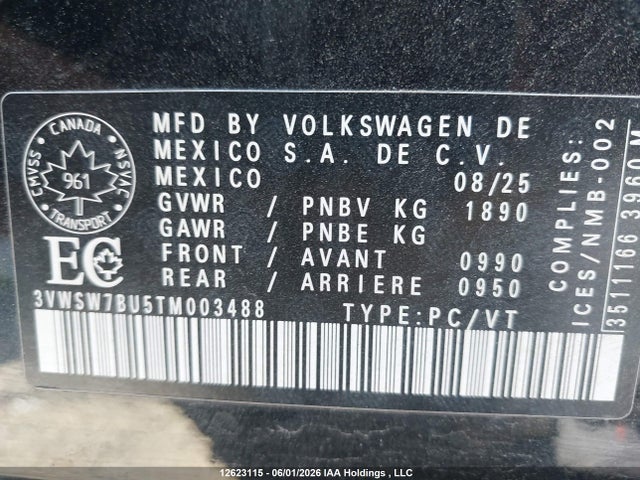 Volkswagen Jetta 2026 3VWSW7BU5TM003488 Image 9