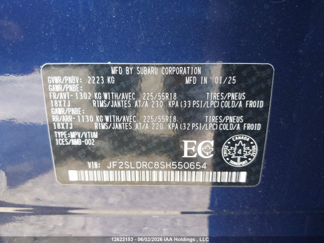 Subaru Forester 2025 JF2SLDRC8SH550654 Image 9