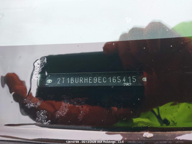 12610759 :رقم المزاد ، 2T1BURHE9EC165415 vin ، 2014 Toyota Corolla Le مزاد بيع