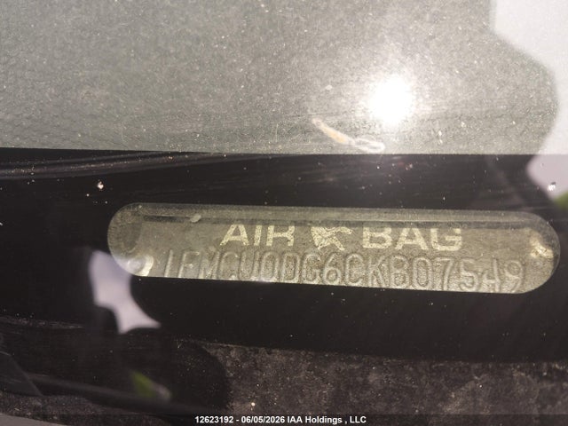 Продаж на аукціоні авто 2012 Ford Escape Xlt, vin: 1FMCU0DG6CKB07549, номер лоту: 12623192