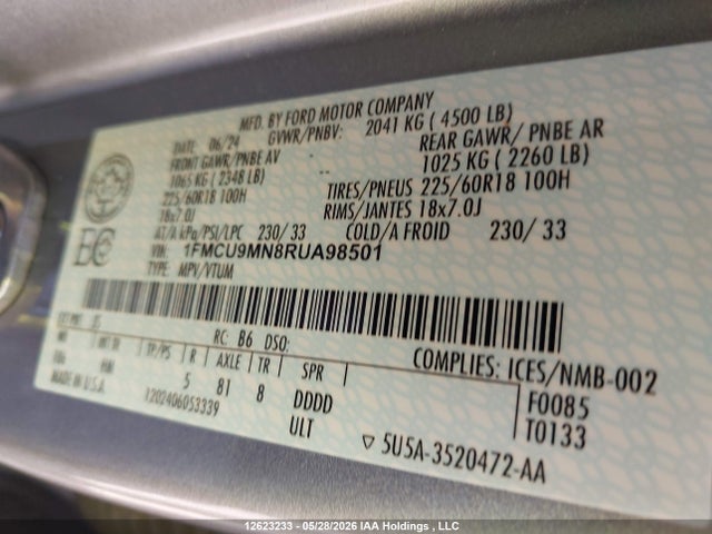 Ford Escape St Line 2024 1FMCU9MN8RUA98501 Image 18