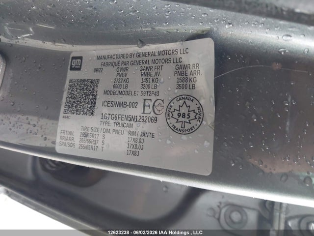 1GTG6FEN5N1292069 GMC Canyon At4