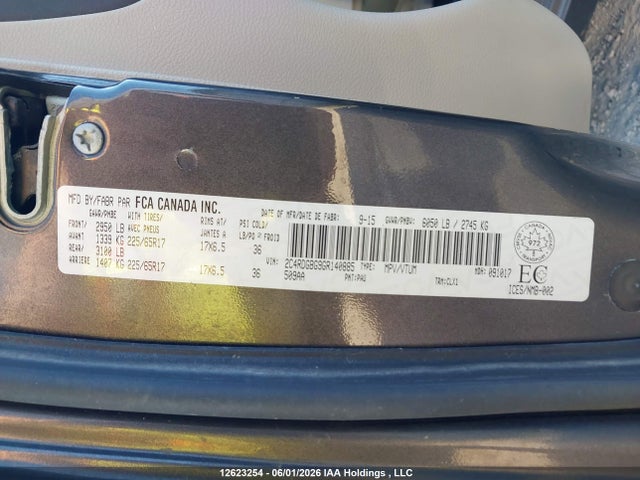 Dodge Grand Caravan Se 2016 2C4RDGBG9GR140885 Image 18