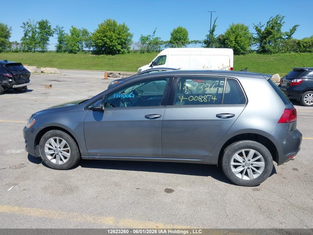 2017 Volkswagen Golf 1.8 Tsi Comfortline/1.8 Tsi Highline/1.8 Tsi Trendline მანქანა იყიდება აუქციონზე, vin: 3VW117AU9HM008874, აუქციონის ნომერი: 12623260