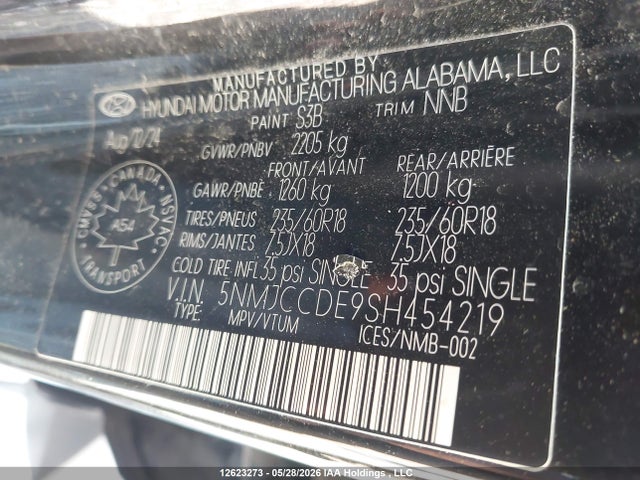 Продаж на аукціоні авто 2025 Hyundai Tucson Sel, vin: 5NMJCCDE9SH454219, номер лоту: 12623273