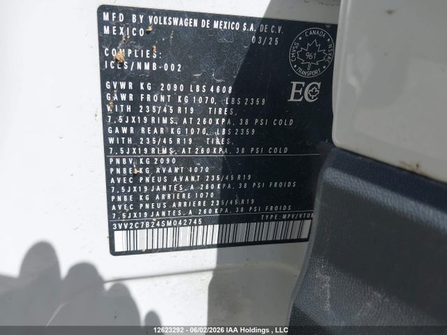 3VV2C7B24SM042745 Volkswagen Taos Se Black
