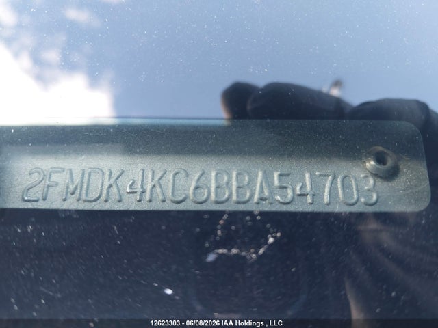 12623303 :رقم المزاد ، 2FMDK4KC6BBA54703 vin ، 2011 Ford Edge Limited مزاد بيع