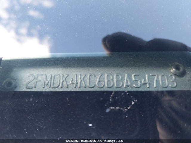 12623303 :رقم المزاد ، 2FMDK4KC6BBA54703 vin ، 2011 Ford Edge Limited مزاد بيع
