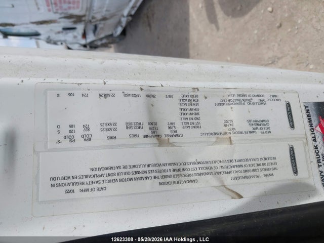 12623308 :رقم المزاد ، 1FUJHHDR5PLUG8114 vin ، 2023 Freightliner New Cascadia 126 مزاد بيع