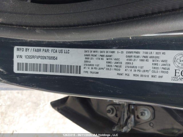 RAM 1500 Sport 2025 1C6SRFVP0SN768954 Image 9