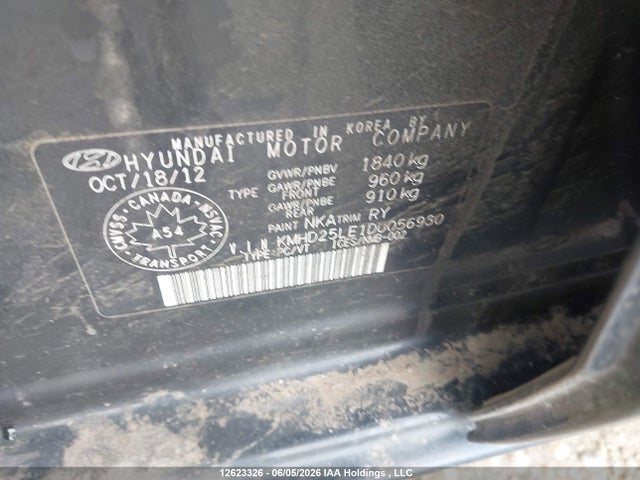 Aukcja sprzedaży 2013 Hyundai Elantra Gt Gl, vin: KMHD25LE1DU056930, numer aukcji: 12623326