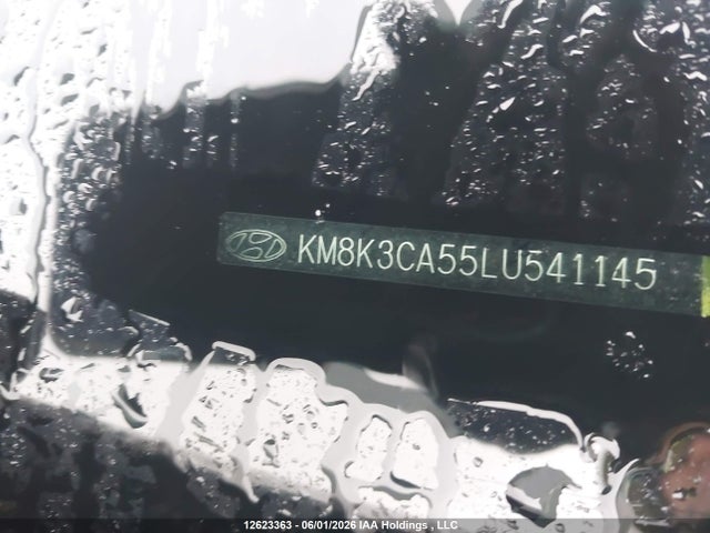 2020 Hyundai Kona Limited მანქანა იყიდება აუქციონზე, vin: KM8K3CA55LU541145, აუქციონის ნომერი: 12623363