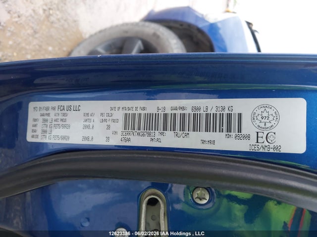 Aukcja sprzedaży 2019 Ram 1500 Classic Tradesman, vin: 3C6RR7KTXKG679813, numer aukcji: 12623386