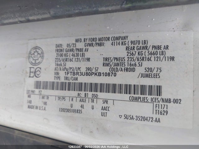 Ford Transit-250 Cargo 2023 1FTBR3U80PKB10870 Image 19