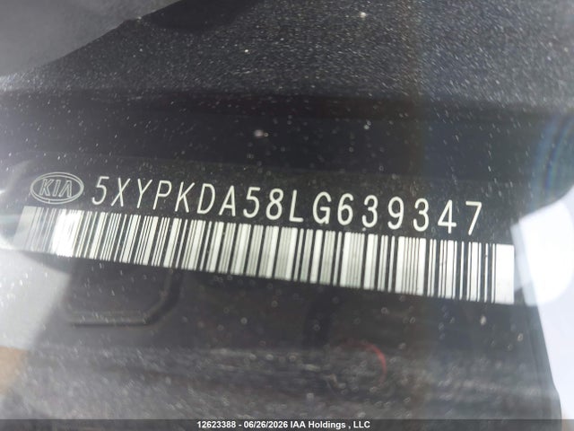 5XYPKDA58LG639347 KIA Sorento 3.3l Sx