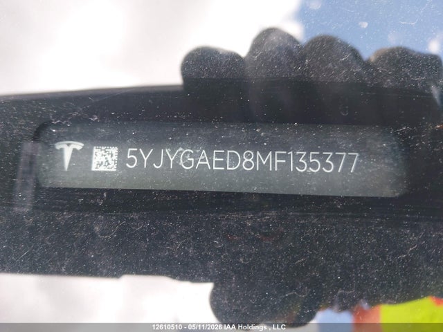 Aukcja sprzedaży 2021 Tesla Model Y Performance/standard Range, vin: 5YJYGAED8MF135377, numer aukcji: 12610510