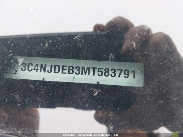 Auction sale of the 2021 Jeep Compass Altitude, vin: 3C4NJDEB3MT583791, lot number: 12623423