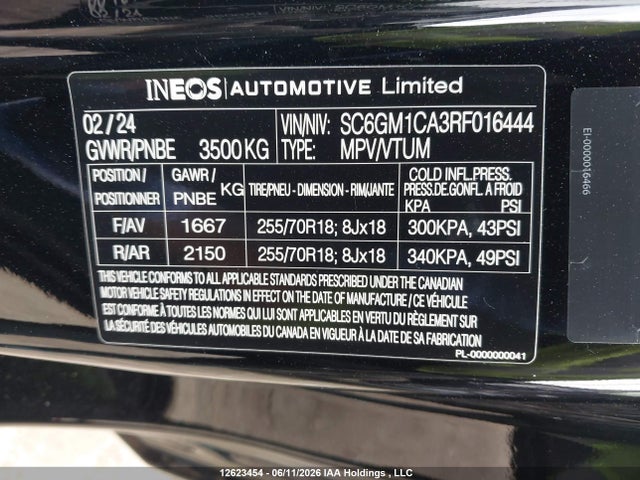 Ineos Grenadier Station Wagon Fieldmaster Edition/trialmaster Edition 2024 SC6GM1CA3RF016444 Image 9