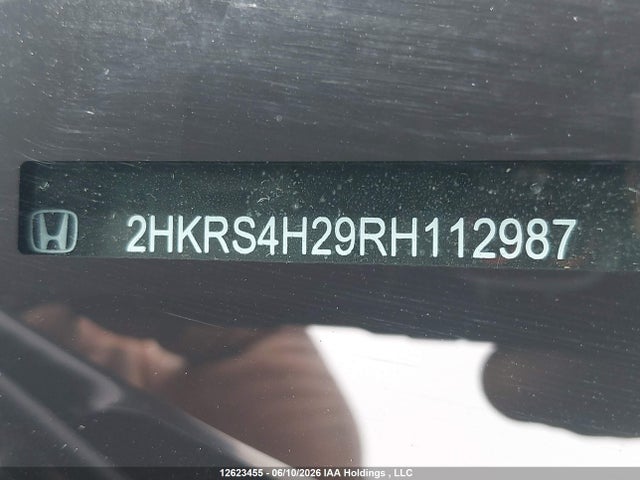 2024 Honda Cr-v მანქანა იყიდება აუქციონზე, vin: 2HKRS4H29RH112987, აუქციონის ნომერი: 12623455