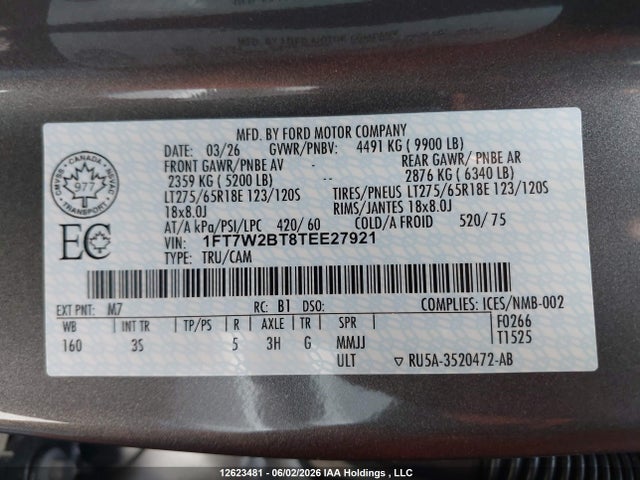 Ford F250 Super Duty 2026 1FT7W2BT8TEE27921 Image 19