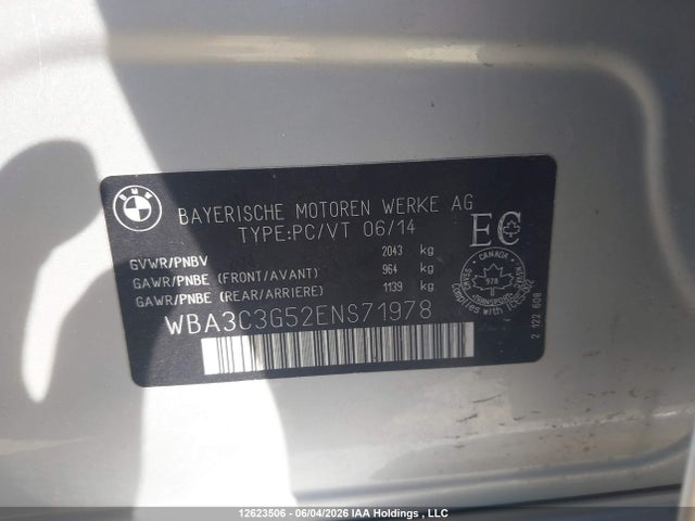 BMW 320 I Xdrive 2014 WBA3C3G52ENS71978 Image 9