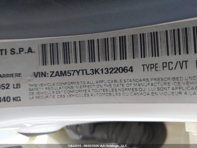 ZAM57YTL3K1322064 Maserati Ghibli S Q4 Granlusso