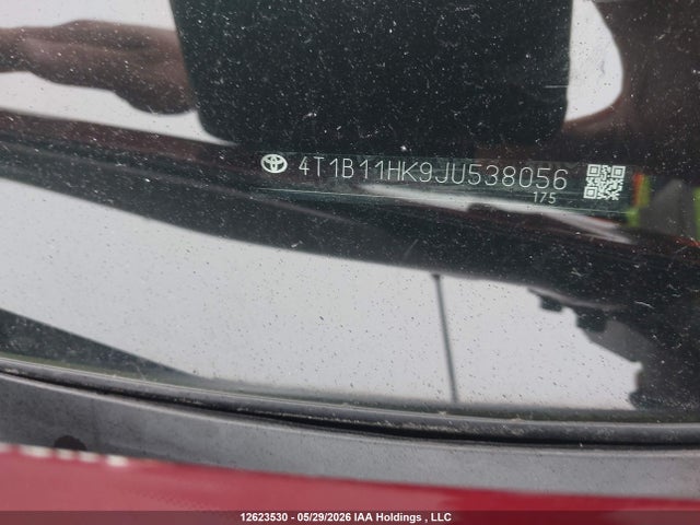2018 Toyota Camry L/le/xle/se/xse მანქანა იყიდება აუქციონზე, vin: 4T1B11HK9JU538056, აუქციონის ნომერი: 12623530