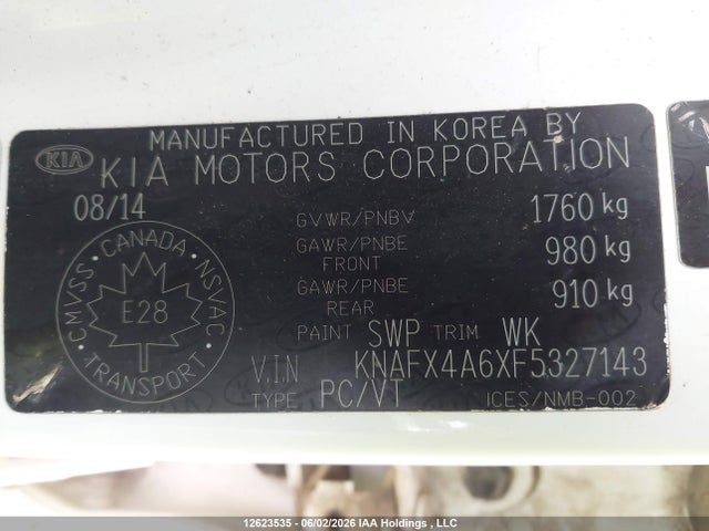 KIA FORTE LX 2015 KNAFX4A6XF5327143 Image 19