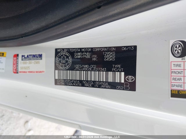 JTNJJXB03EJ027343 Scion IQ