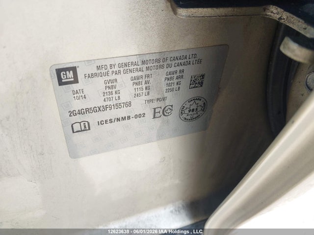 Buick Regal Premium 2015 2G4GR5GX3F9155768 Image 17