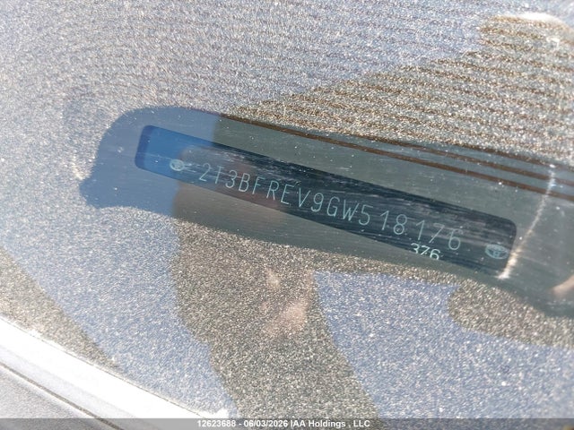 12623688 :رقم المزاد ، 2T3BFREV9GW518176 vin ، 2016 Toyota Rav4 Le مزاد بيع