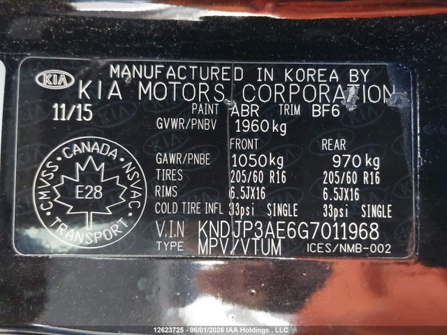 KNDJP3AE6G7011968 KIA Soul Ev Luxury
