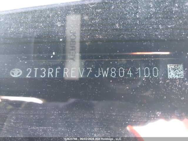 Продажа на аукционе авто 2018 Toyota Rav4 Adventure/xle, vin: 2T3RFREV7JW804100, номер лота: 12623766