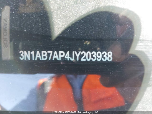 12623779 :رقم المزاد ، 3N1AB7AP4JY203938 vin ، 2018 Nissan Sentra S/sv/sr/sl مزاد بيع