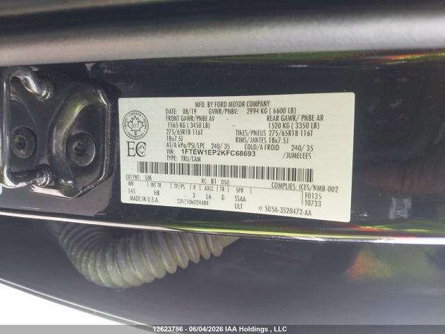 Ford F-150 2019 1FTEW1EP2KFC68693 Image 9