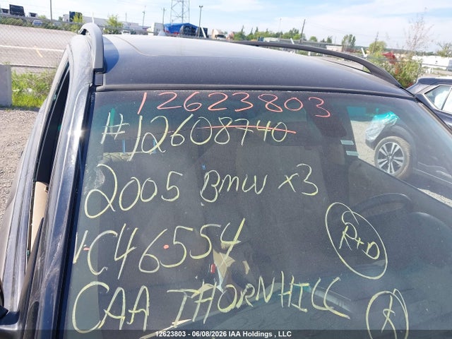 12623803 :رقم المزاد ، WBXPA73435WC46554 vin ، 2005 Bmw X3 2.5i مزاد بيع