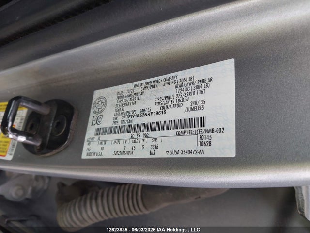 Ford F-150 Xlt 2022 1FTFW1E52NKF19615 Image 17