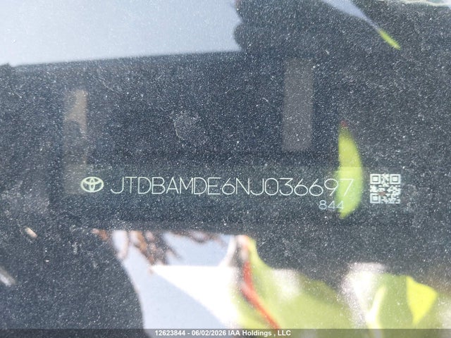 JTDBAMDE6NJ036697 Toyota Corolla Hybrid Base W/li Battery