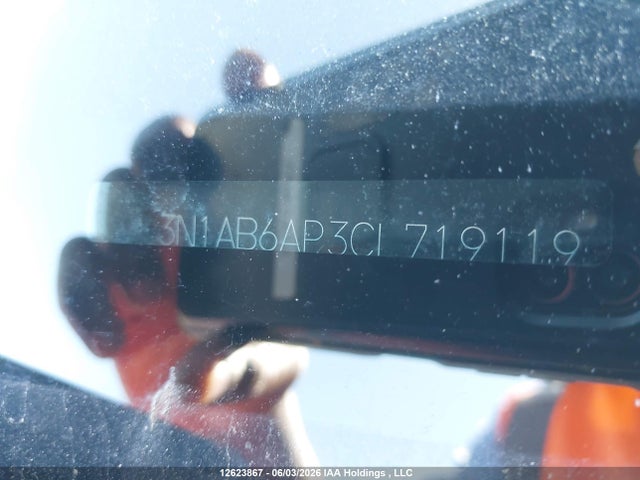 12623867 :رقم المزاد ، 3N1AB6AP3CL719119 vin ، 2012 Nissan Sentra مزاد بيع