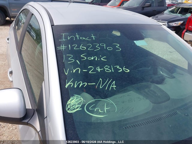 Aukcja sprzedaży 2013 Chevrolet Sonic Ls, vin: 1G1JA5EH7D4248136, numer aukcji: 12623903