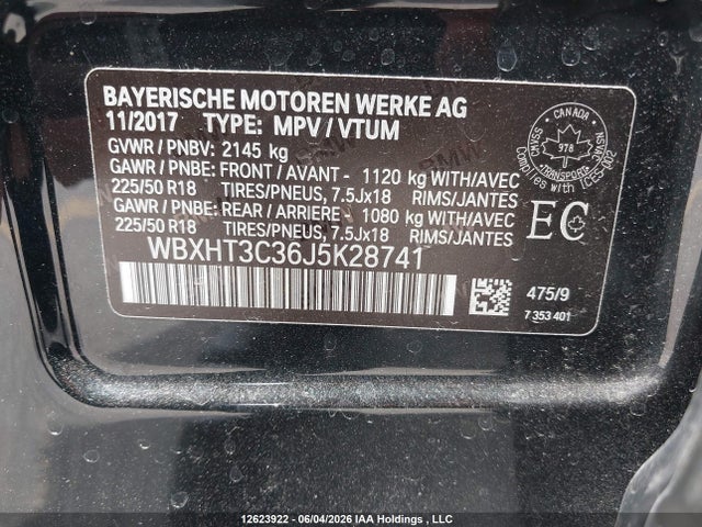 Aukcja sprzedaży 2018 Bmw X1 Xdrive28i, vin: WBXHT3C36J5K28741, numer aukcji: 12623922