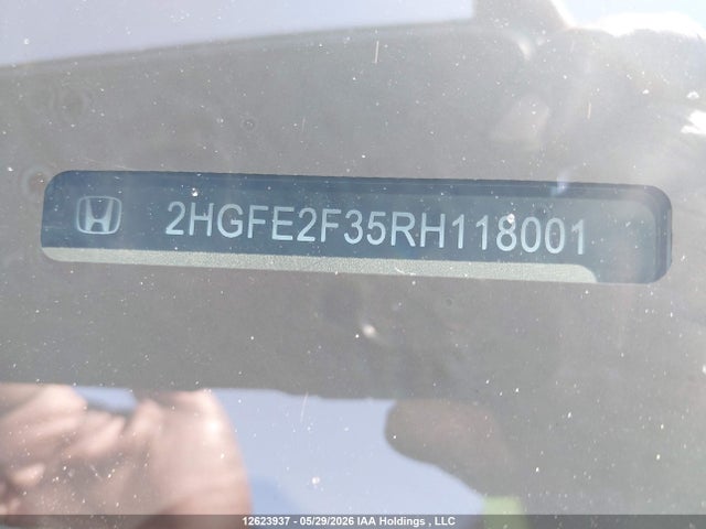 Aukcja sprzedaży 2024 Honda Civic Sedan, vin: 2HGFE2F35RH118001, numer aukcji: 12623937
