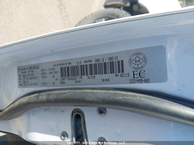 12603771 :رقم المزاد ، 1C6RR7TTXKS623037 vin ، 2019 Ram 1500 Classic Slt مزاد بيع