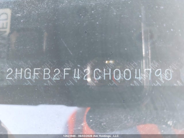 Продаж на аукціоні авто 2012 Honda Civic Lx, vin: 2HGFB2F42CH004790, номер лоту: 12623946