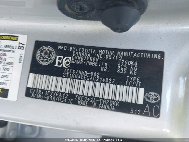Aukcja sprzedaży 2010 Toyota Matrix, vin: 2T1KU4EE3AC214822, numer aukcji: 12623956