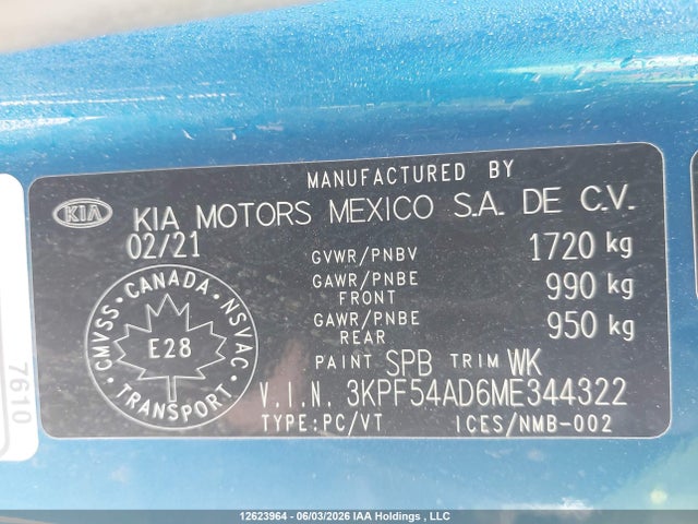 KIA Forte Ex/ex Premium/ex+ 2021 3KPF54AD6ME344322 Image 19