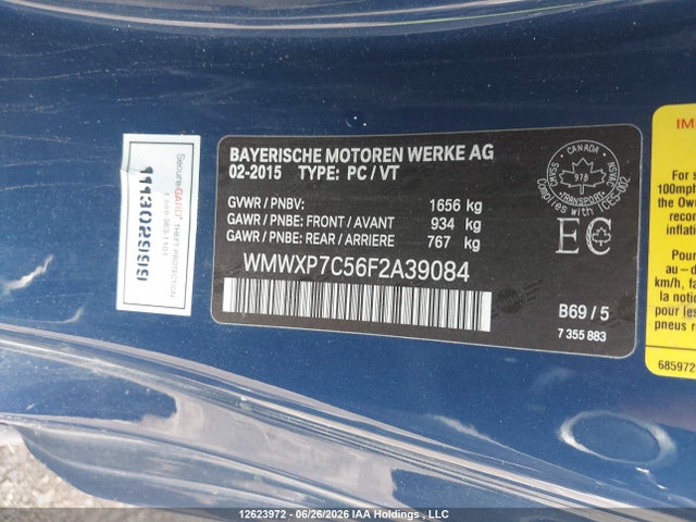 Mini 3 Door Cooper S 2015 WMWXP7C56F2A39084 Image 9