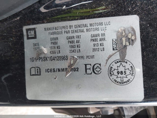 Buick Verano 2016 1G4PP5SK1G4128963 Image 9