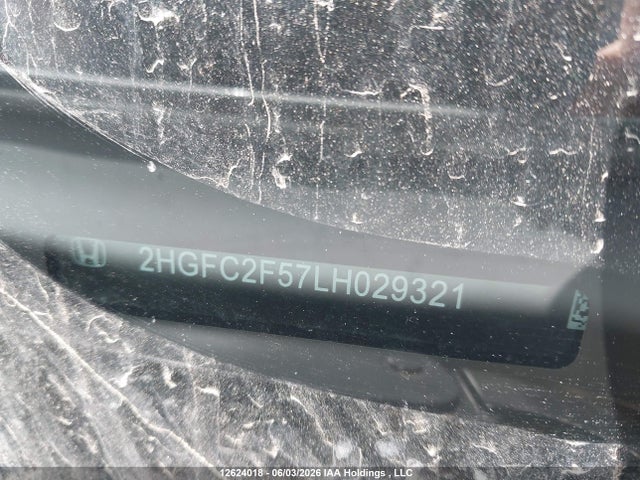 Aukcja sprzedaży 2020 Honda Civic Lx, vin: 2HGFC2F57LH029321, numer aukcji: 12624018