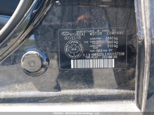 Продажа на аукционе авто 2013 Hyundai Elantra Gt, vin: KMHD25LEXDU157108, номер лота: 12624023